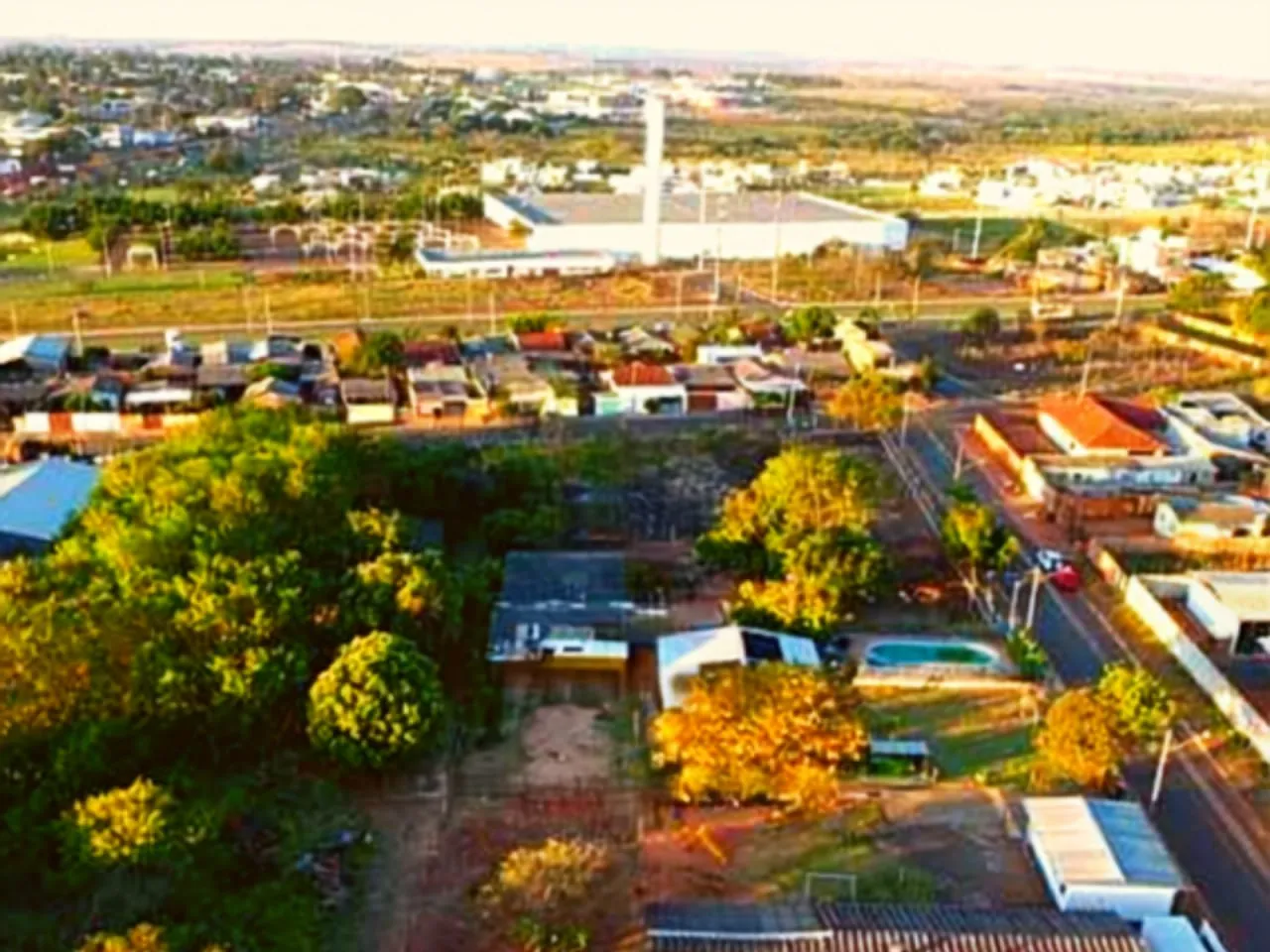 Vista aérea do bairro Novos Estados em Campo Grande-MS